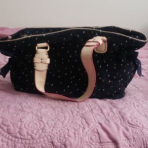 Juicy Couture Navy Blue Velvet Purse